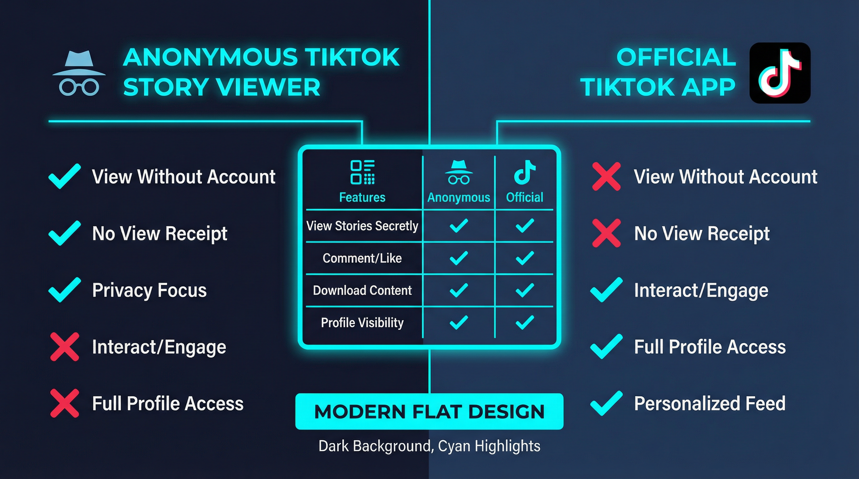 TikTok Story Viewer vs Official App Comparison